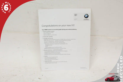2013 BMW X1 E84 SUV Owner Owner's Manual Set Booklet OEM