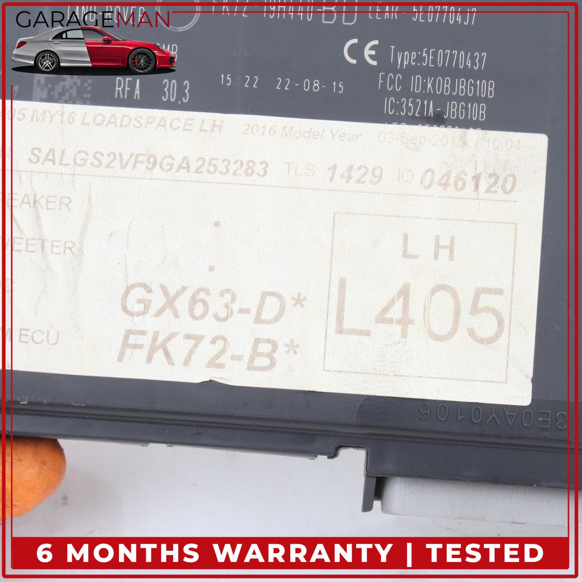 2013-2023 LR Range Rover L405 Anti-Theft Keyless Go Entry Control Module OEM