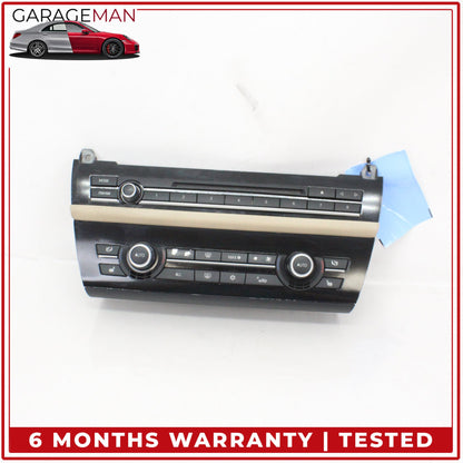 2011-2016 BMW 550i Front AC Climate Control Panel Audio CD Player 9236480 OEM