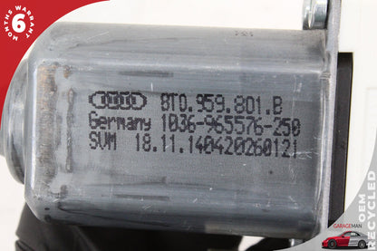 2009-2016 Audi A5 A4 RS5 Front Left Side Window Regulator Motor 8T0959801B OEM