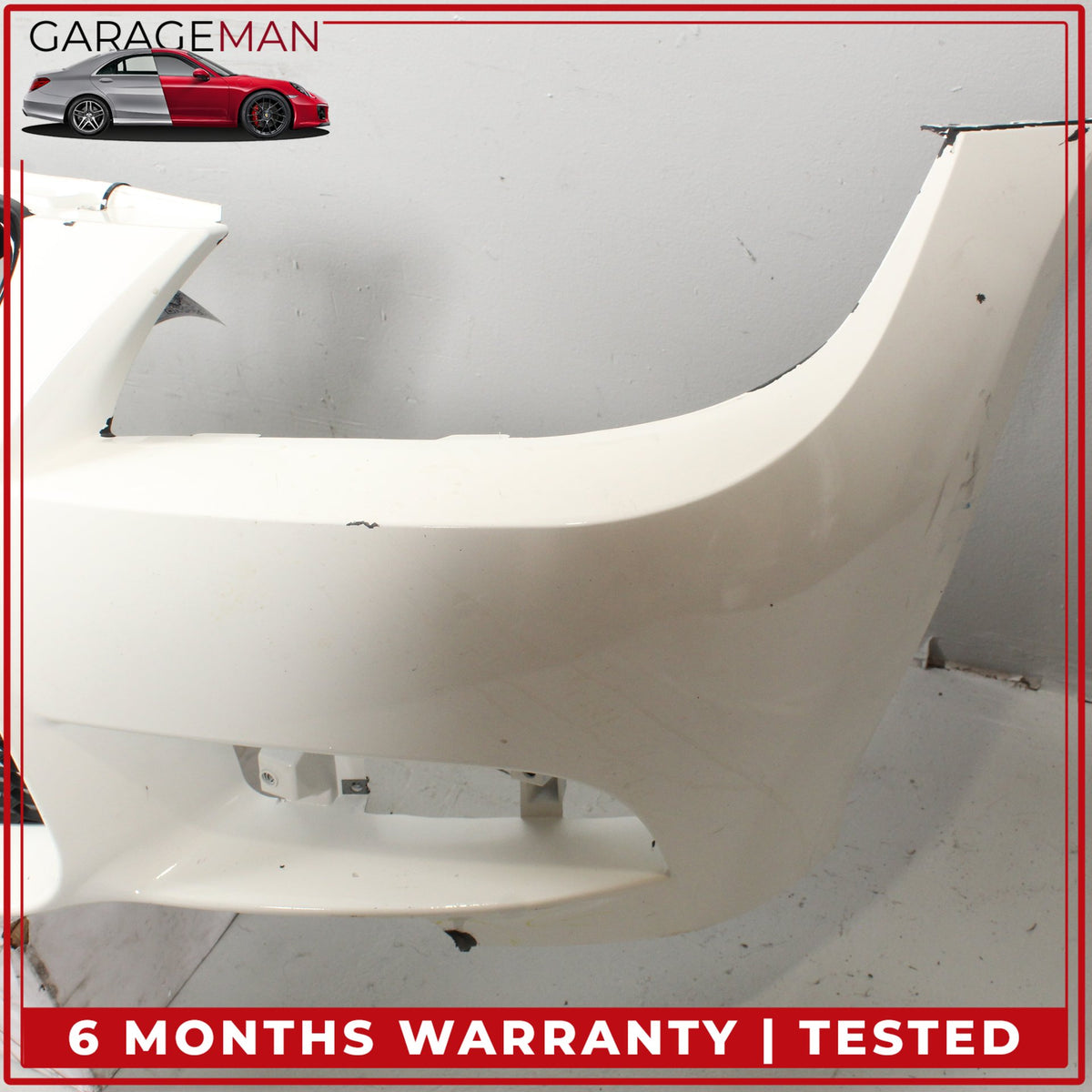 2006-2008 BMW 335i E90 M3 Style Front Bumper Cover Assembly w/ Grille Alpine White III