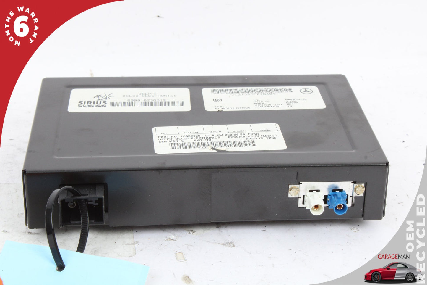 2003-2011 Mercedes X164 GL450 Sirius Satellite Radio Receiver 1648205889 OEM