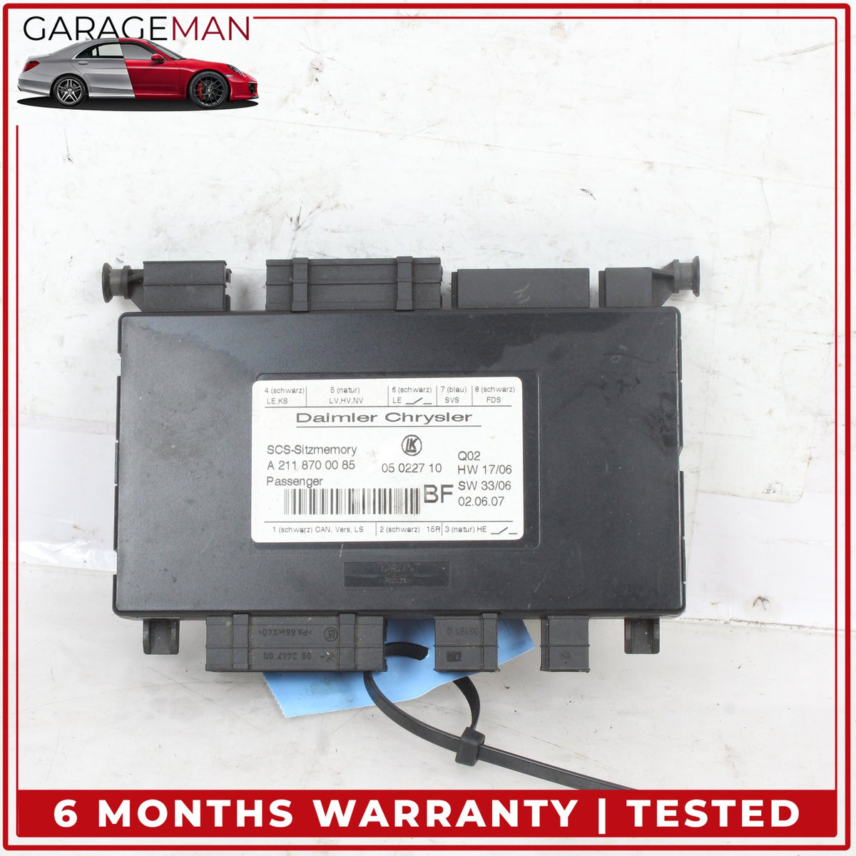 2003-2012 Mercedes W164 ML350 Front Left Seat Control Module 2118201185 OEM