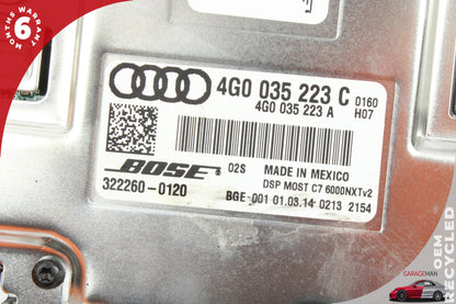 2012-2018 Audi A6 A7 Audio Sound System Amplifier AMP Bose 4G0035223C OEM