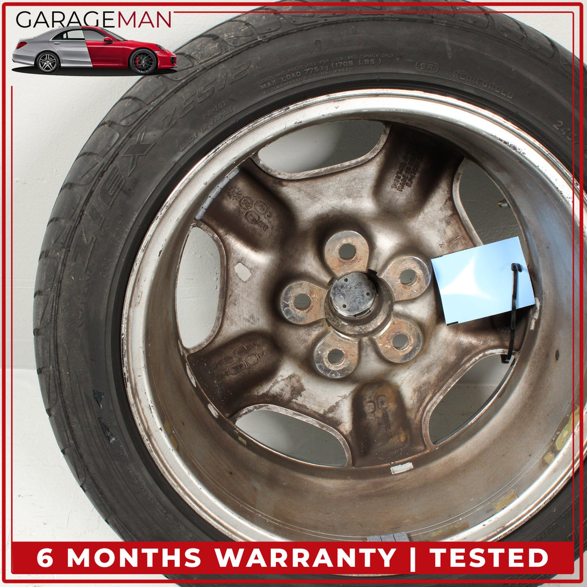 1997-1999 Jaguar XK8 Front or Rear Wheel Rim w/ Tire 8Jx17CHx33 MJA6116AB OEM