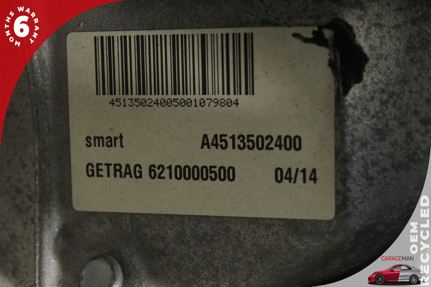 2013-2015 Smart Fortwo 451 RWD EV Electric Motor A4513401700 OEM