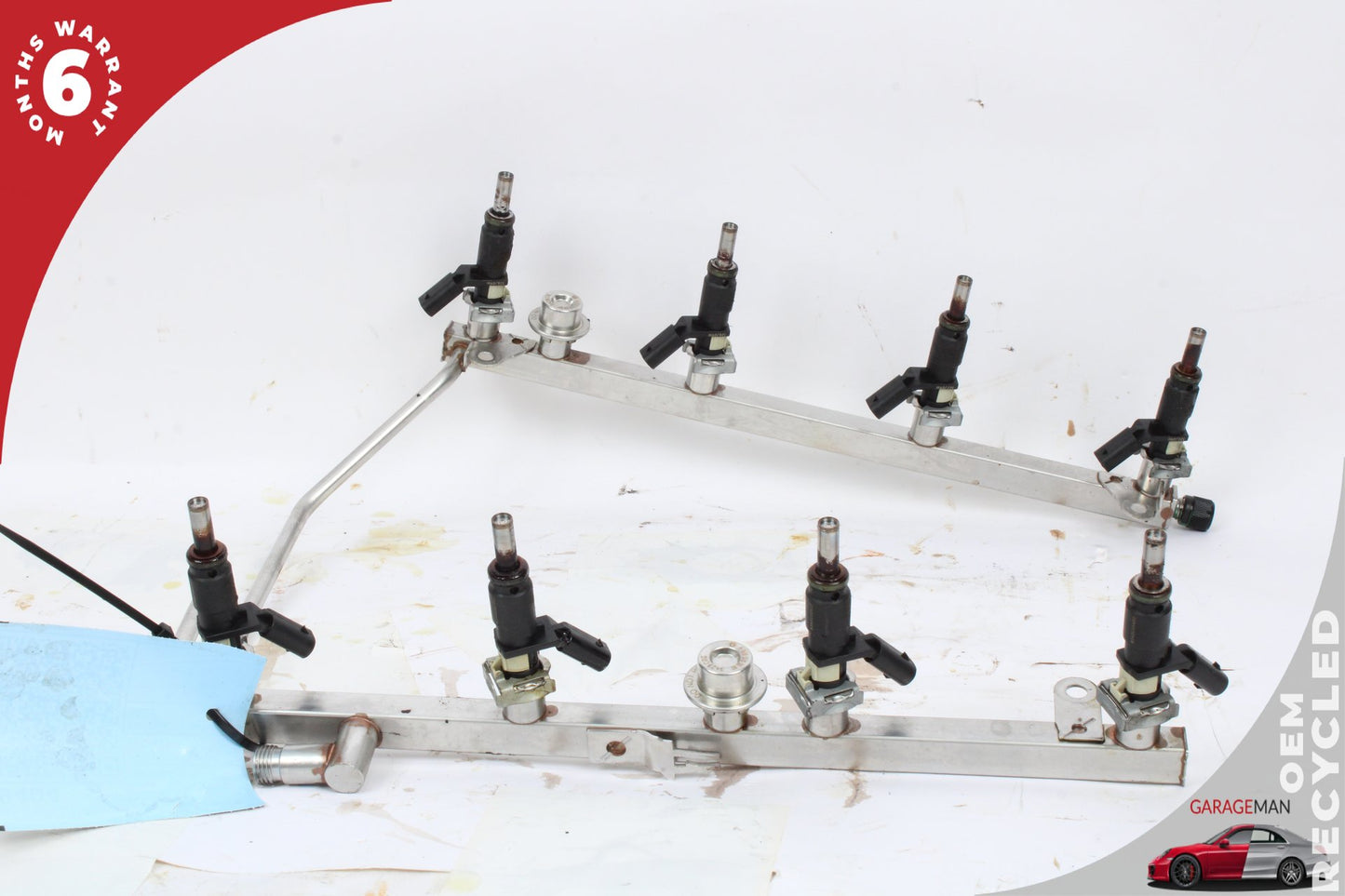 2007-2012 Mercedes W221 S550 Fuel Injection Rail w/ Injectors 2730700795 OEM