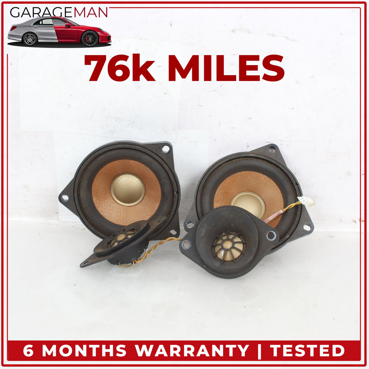 2012-2018 BMW 650i F13 Bang&Olufsen Audio Sound Speaker Set of 4 OEM