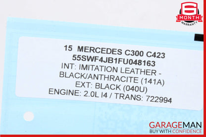 2015-2021 Mercedes-Benz C300 W205 Rear Right Door Lock Actuator 0997309400 OEM
