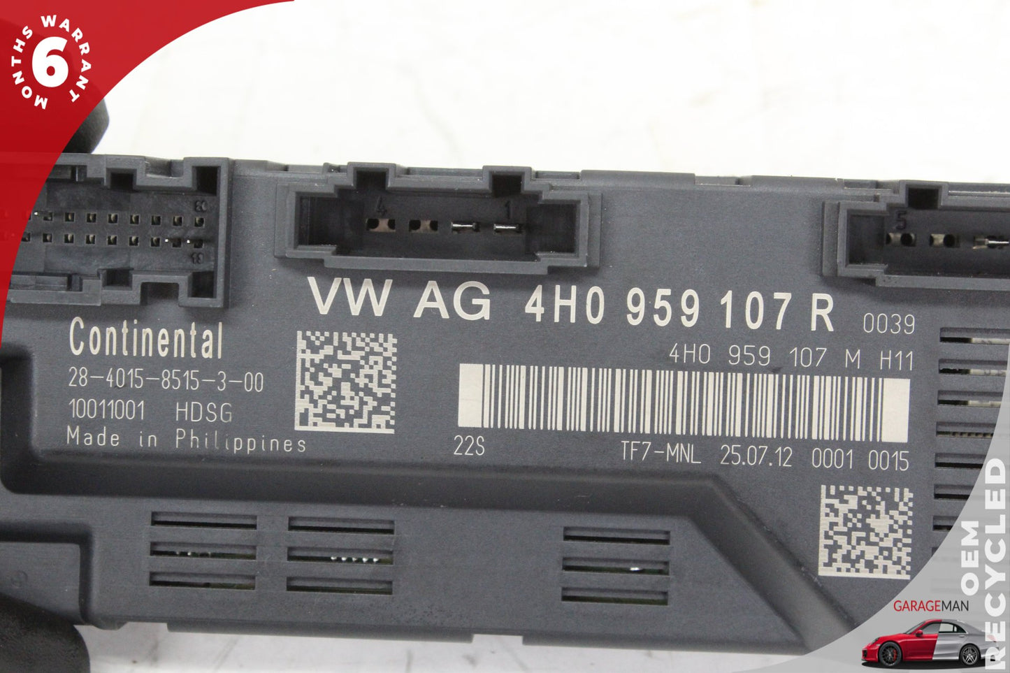 2011-2018 Audi A8 Trunk Boot Tailgate Control Module 4H0959107 OEM