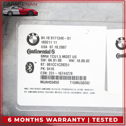 2007-2010 BMW X5 X6 E70 E71 Telematics Bluetooth Control Module Unit 9171348 OEM