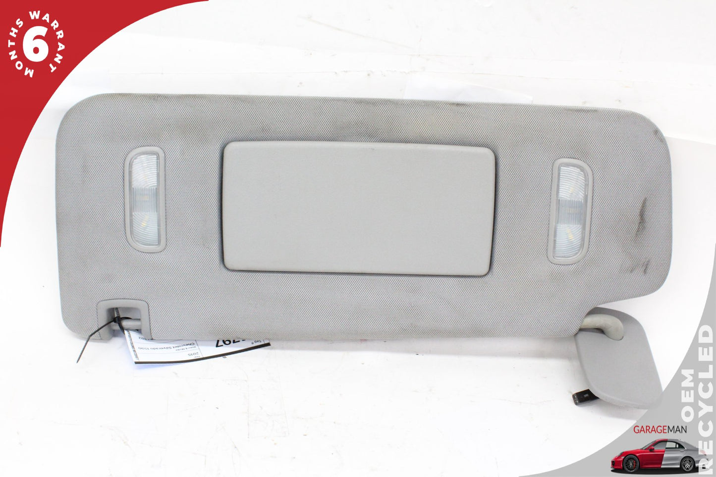 2014-2019 Chevrolet Silverado 1500 Front Left Side Sun Visor Gray 23459655 OEM