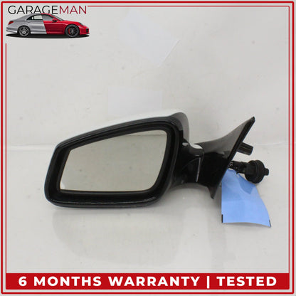 2011-2016 BMW 550i Front Left Driver Side Door Rear View Mirror White OEM