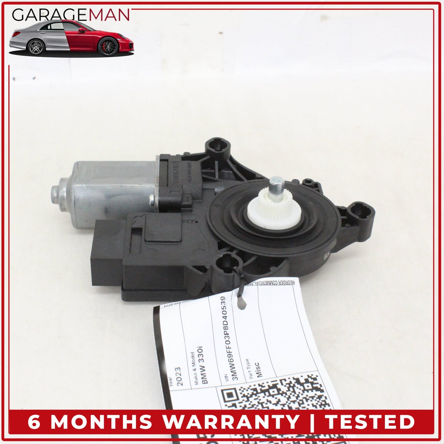 2019-2025 BMW 330i Rear Left Driver Side Window Regulator Motor 5A607F3 OEM