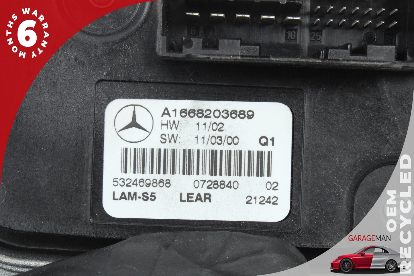 2012-2014 Mercedes W218 CLS550 LED Headlight Lamp Ballast Module 1668203689 OEM