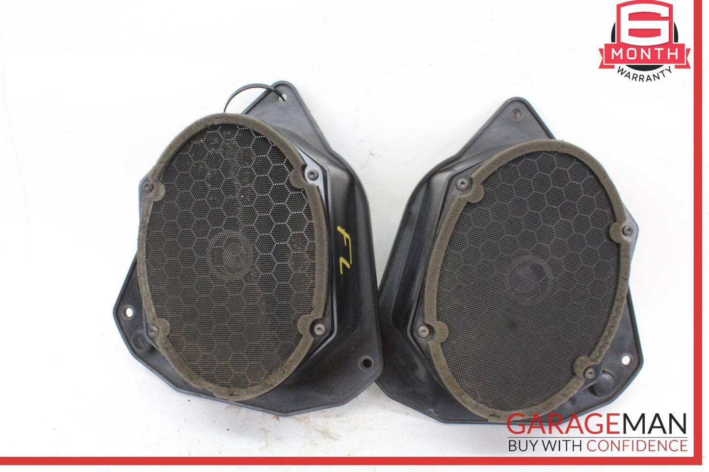 2009-2019 Ford Flex Front Left and Right Side Door Speaker Set BA8T19B170AA OEM