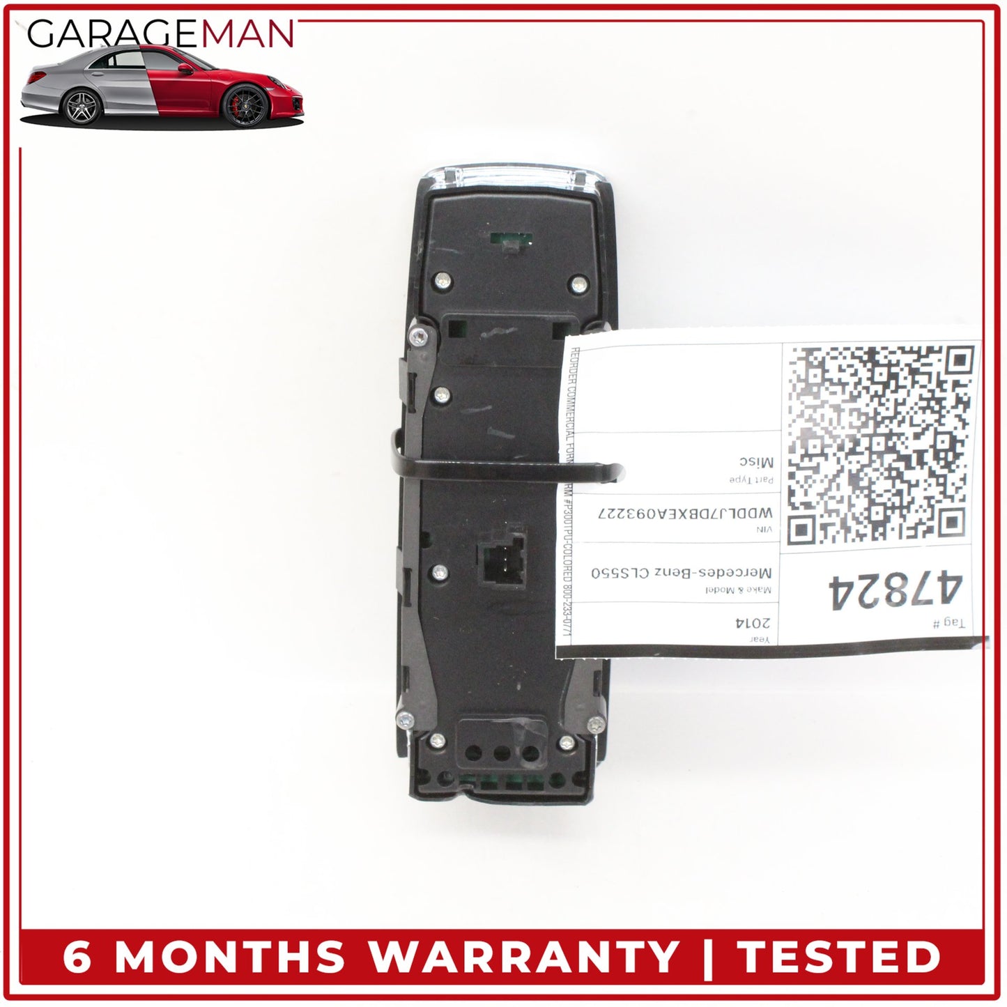 2012-2018 Mercedes-Benz CLS550 W218 Sedan Front Left Master Window Control Switch 2129056000 OEM