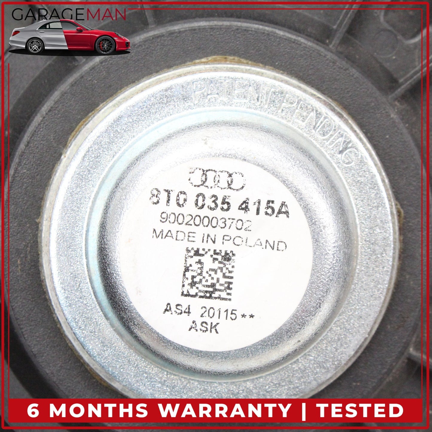 2009-2016 Audi A4 S4 Front Left and Right Side Door Audio Speaker 8T0035415A OEM
