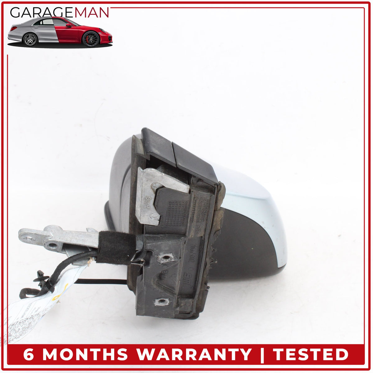 2014-2021 BMW i3 I01 Front Right Side Door Rear View Mirror Heated Silver OEM