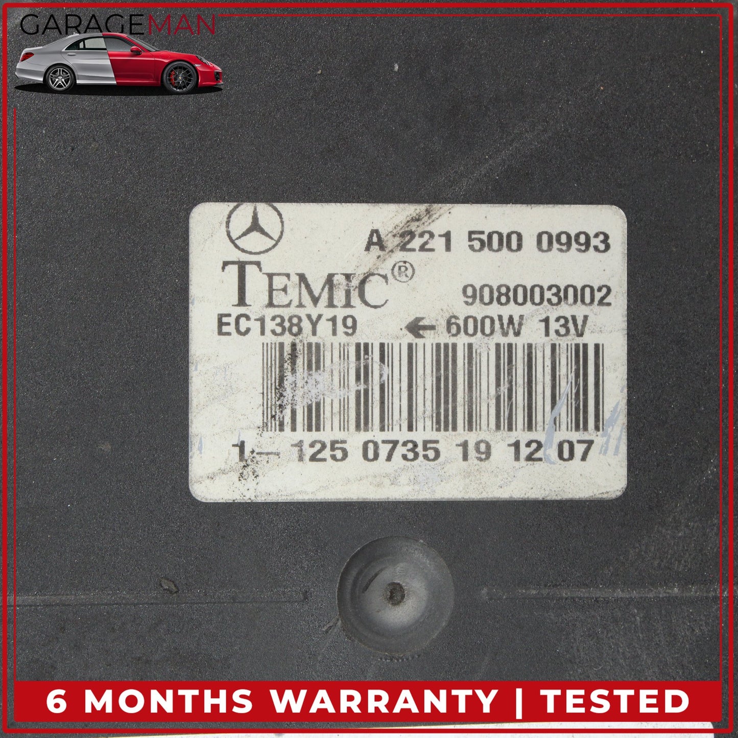 2007-2013 Mercedes W221 S550 S400 CL550 Radiator Cooling Fan Motor Temic OEM