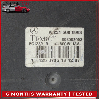 2007-2013 Mercedes W221 S550 S400 CL550 Radiator Cooling Fan Motor Temic OEM