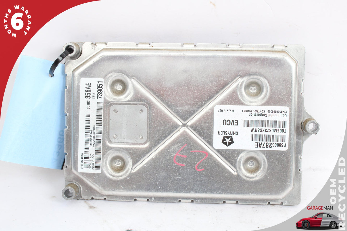 2013-2017 Fiat 500e Engine Computer Control Module Unit ECU ECM 05192356AE OEM
