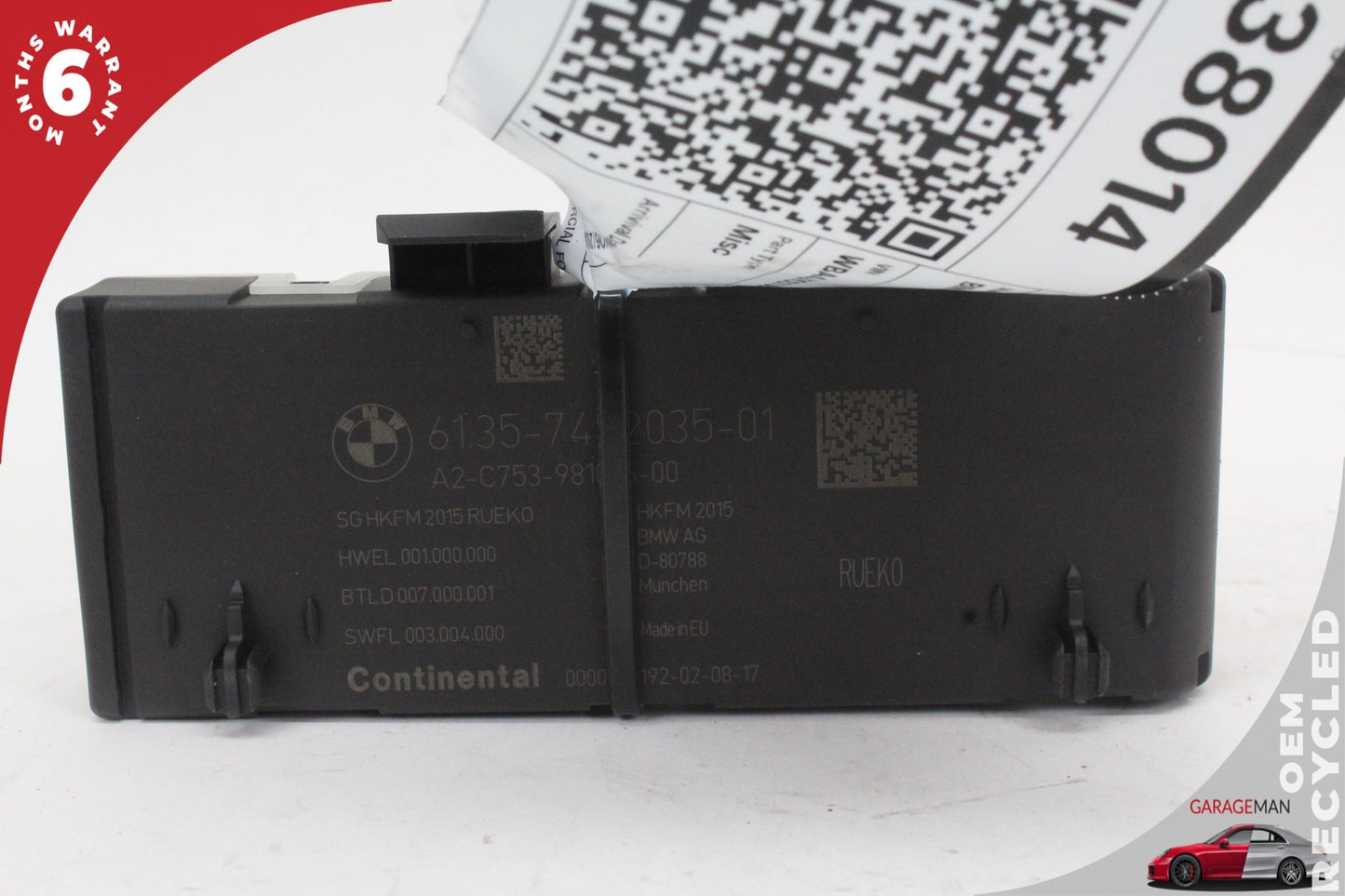 2014-2022 BMW 430i X1 X2 X5 Trunk Boot Tailgate Control Module Unit 7492035 OEM