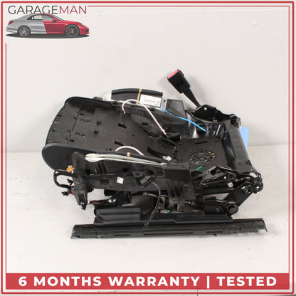 2011-2018 Audi A8 Front Left Side Lower Seat Track Frame Rail w/ Motors OEM