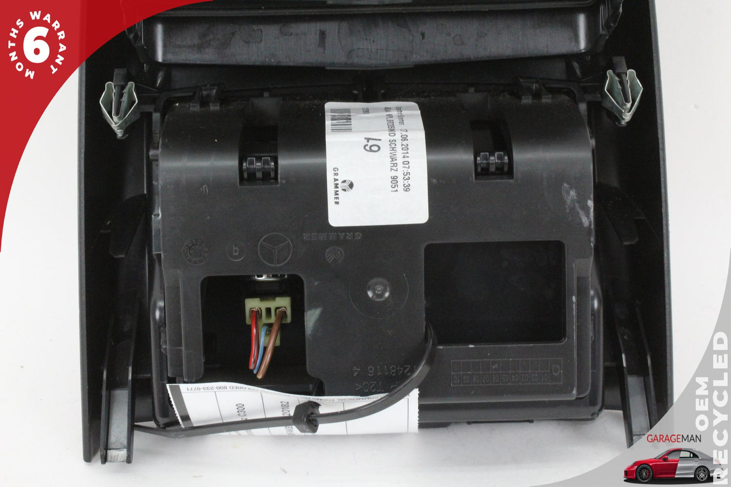2015-2020 Mercedes W205 C300 C350e Rear Center Console A/C Air Vent Trim OEM