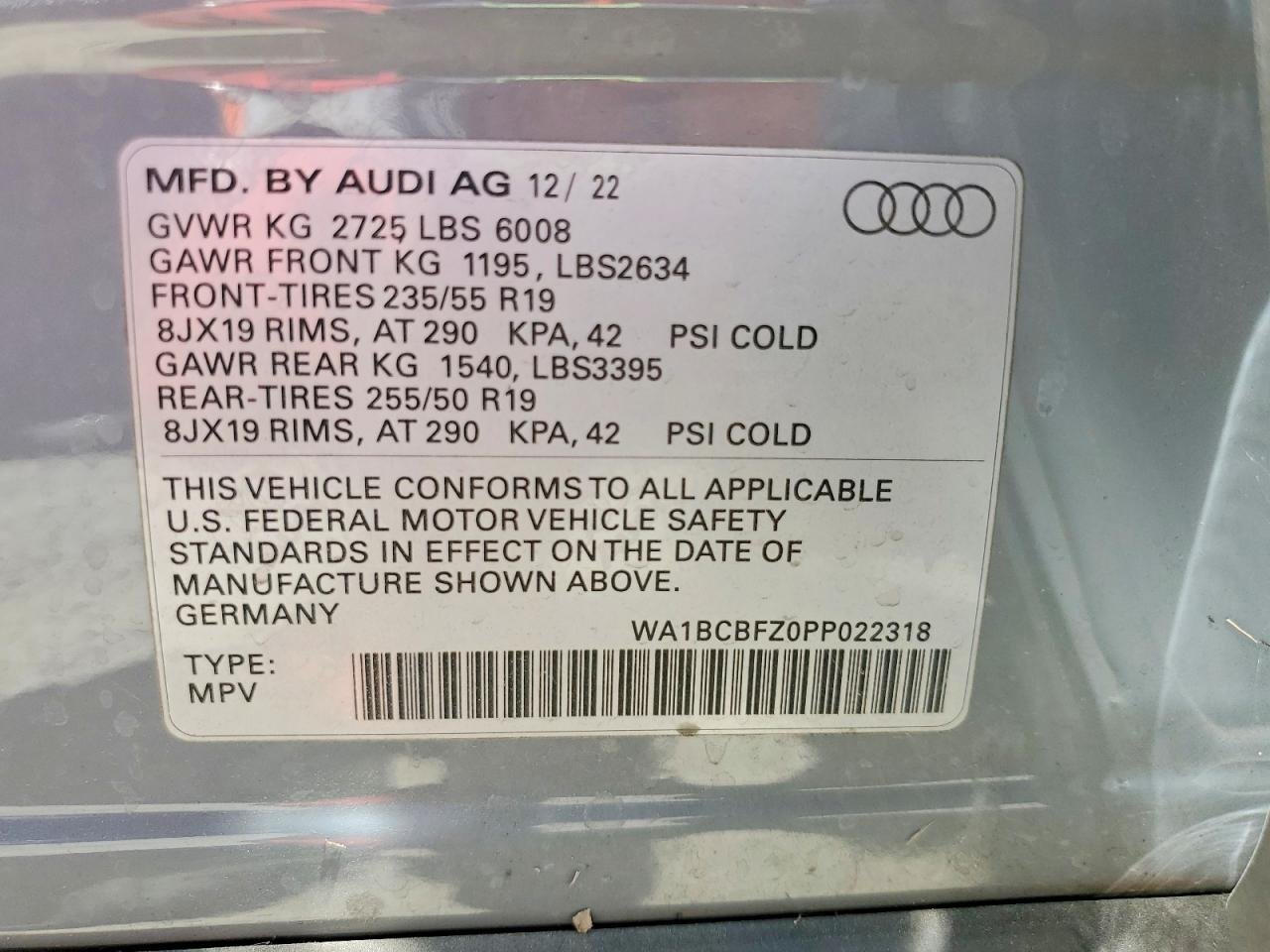 Parting Out- 2023 Audi Q4 e-tron- 148