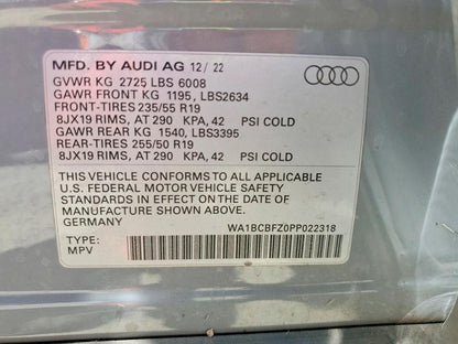 Parting Out- 2023 Audi Q4 e-tron- 148