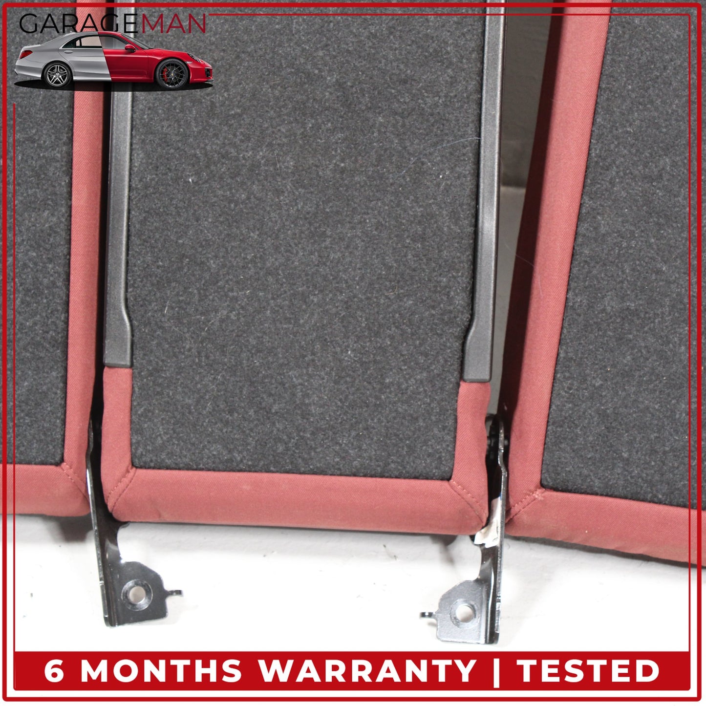 2019-2025 BMW 330i Rear Left and Right Upper Seat Cushion w/ Arm Rest Red OEM
