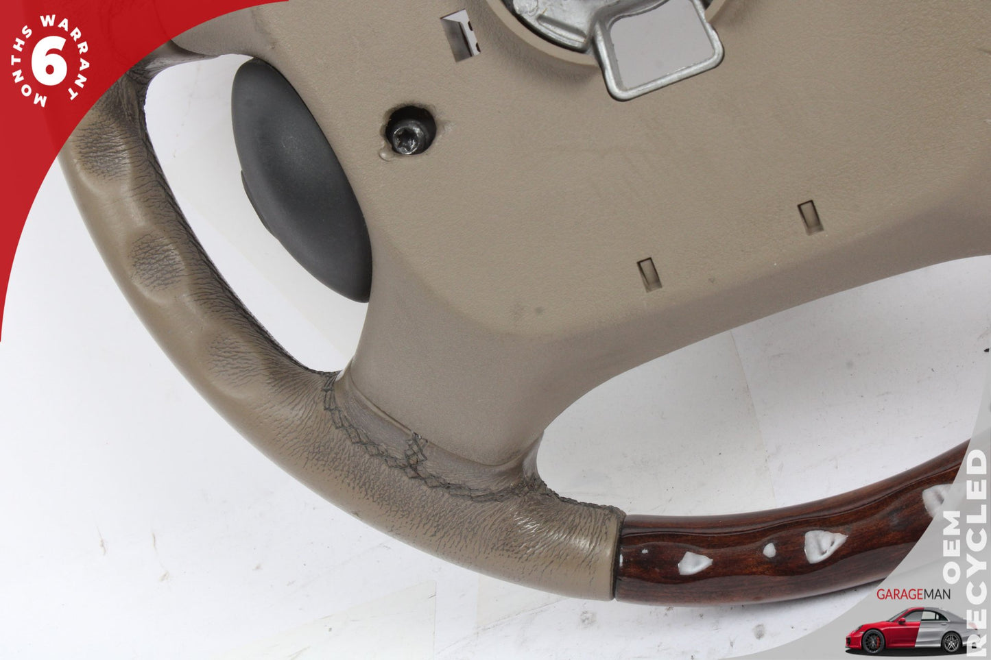 2003-2006 Jaguar XK8 X100 Steering Wheel w/ Switches HJE9181AA OEM