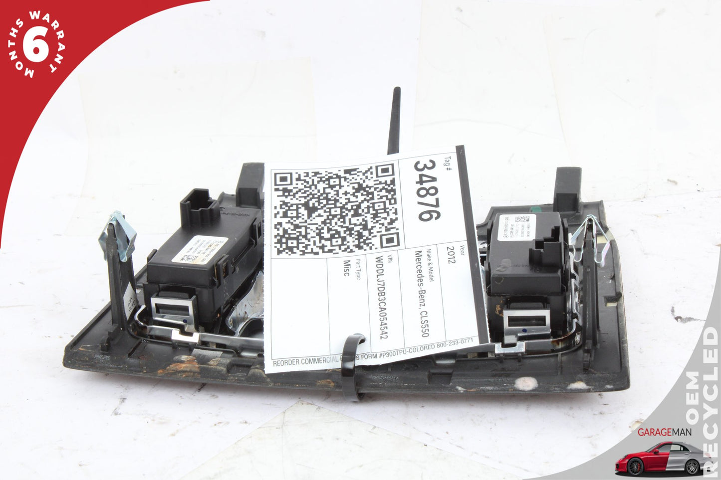 2012-2014 Mercedes W218 CLS550 Front Center Console Switches w/ Trim 2186809707