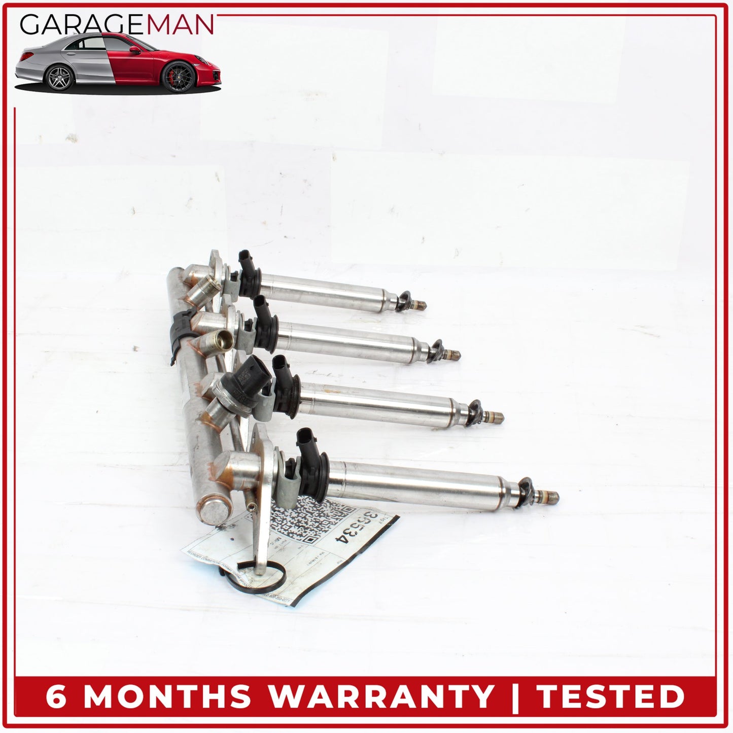 2011-2018 Mercedes X166 GL450 Fuel Injection Rail Line w/ Injectors Right Side