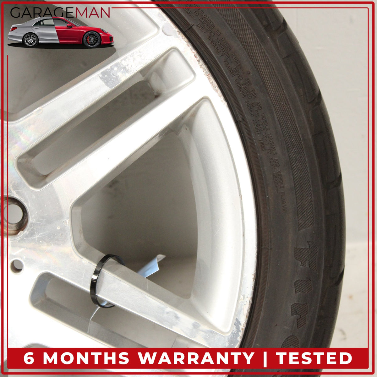 2008-2014 Mercedes W204 Rear Wheel Rim w/ Tire 8.5Jx17H2 ET58 2044014602 OEM