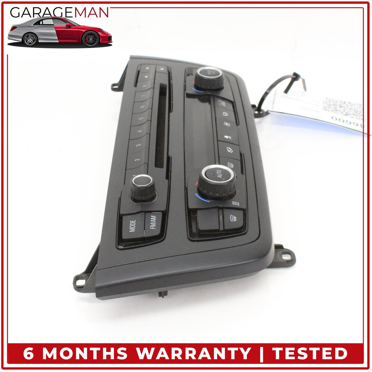 2012-2018 BMW 328d A/C Climate Control Operating Audio Unit Panel Assembly