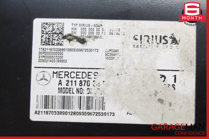 2003-2009 Mercedes W164 ML350 Sirius Satellite Radio Receiver 2118703389 OEM