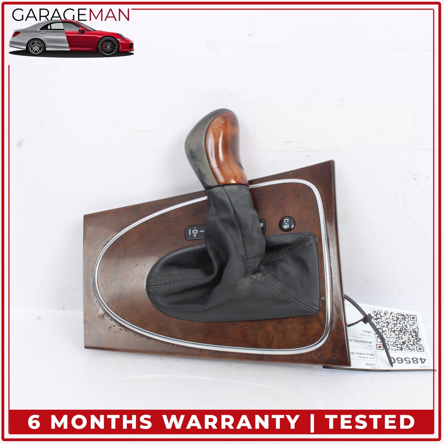 2003-2009 Mercedes W211 E320 Center Console Shifter Knob Boot Trim Cover OEM
