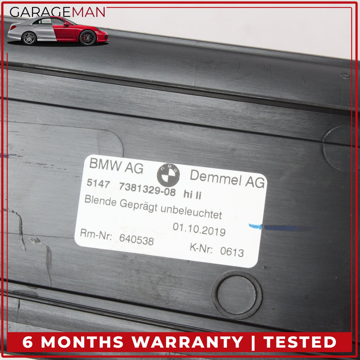 2017-2023 BMW 530e G30 Front and Rear Door Sill Scuff Plate Trim Set of 4 OEM