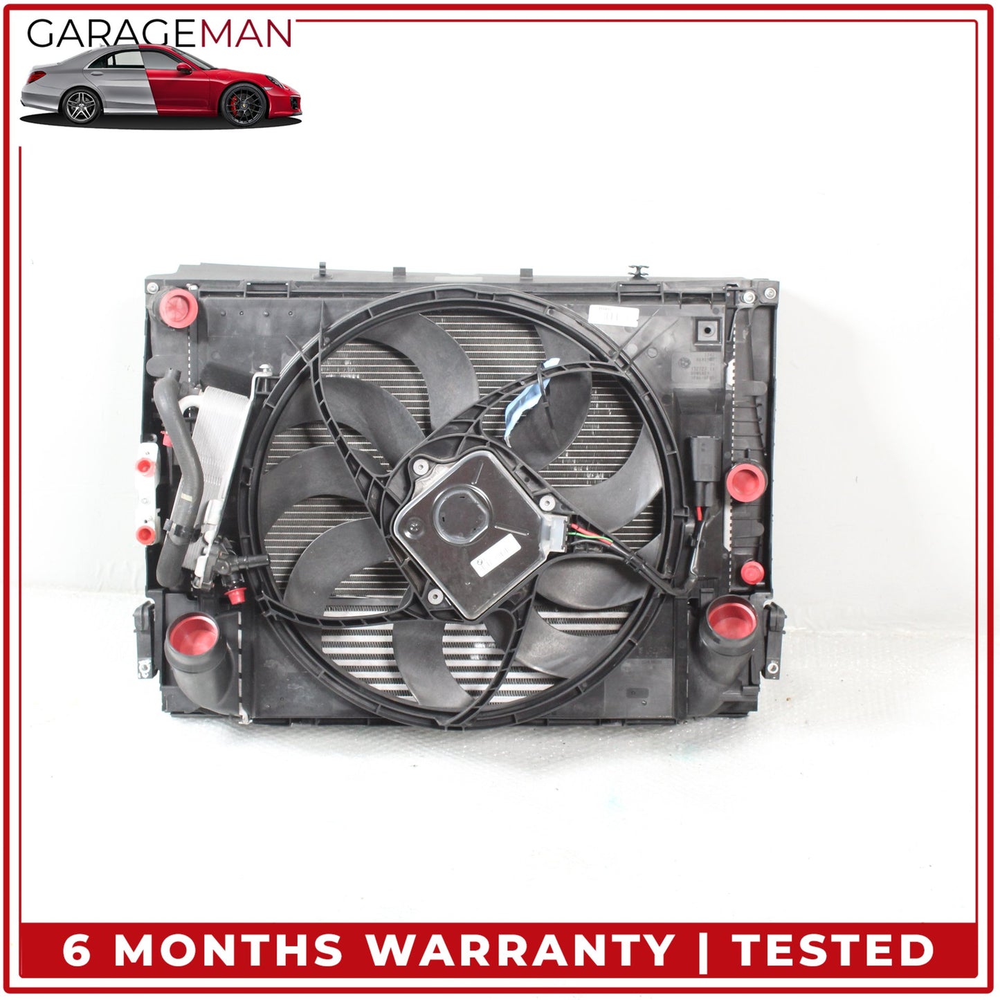 2012-2016 BMW 428i F36 Engine Radiator Cooling Fan Motor Assembly 8641947