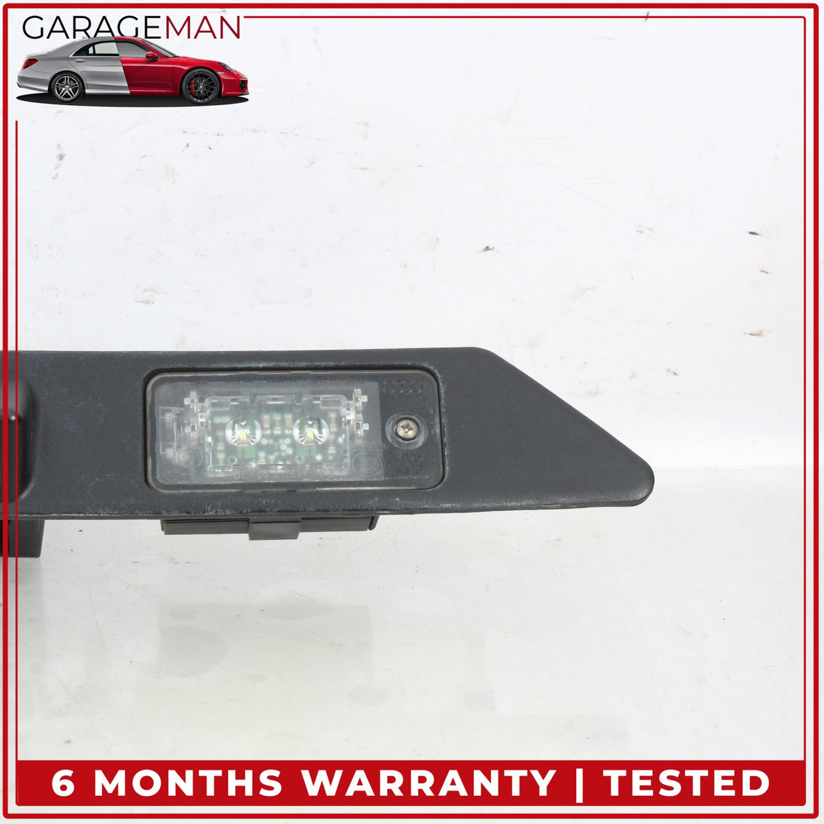 2011-2018 Audi A8 S8 Rear Trunk Lid License Plate Panel w/ Lock Cylinder OEM