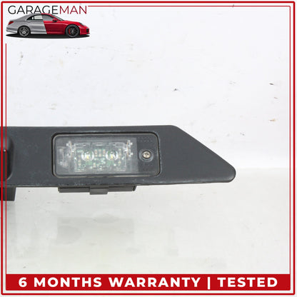 2011-2018 Audi A8 S8 Rear Trunk Lid License Plate Panel w/ Lock Cylinder OEM