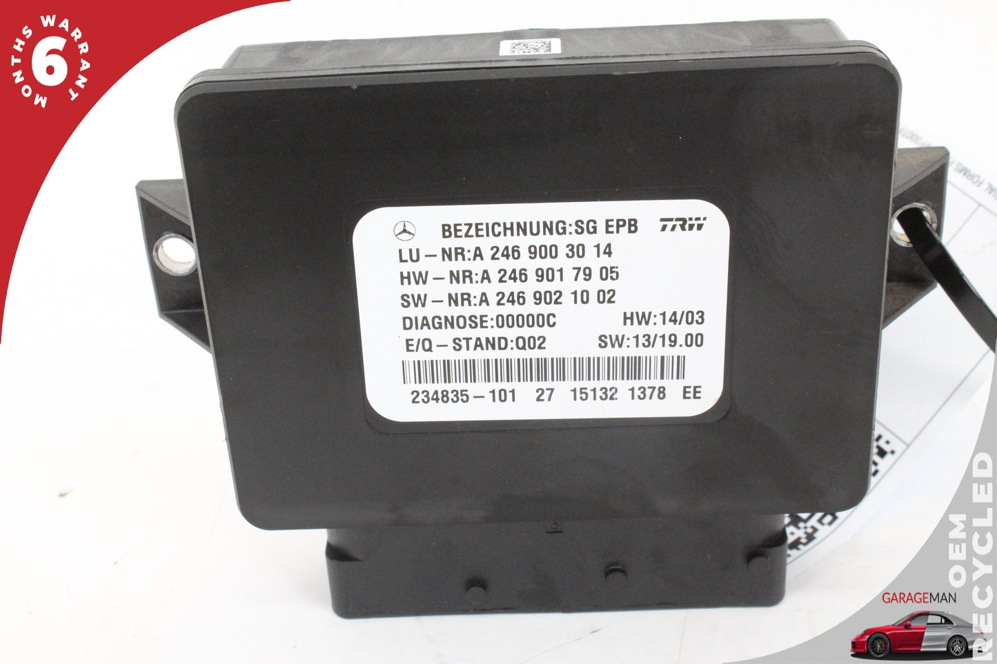 2012-2020 Mercedes W117 CLA45 AMG Electronic Parking Brake Control Module OEM
