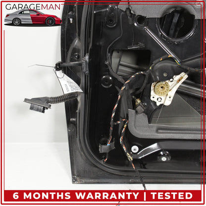 2007-2013 BMW X5 E70 Front Right Side Door Shell Black w/ Window Regulator OEM
