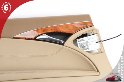 07-09 Mercedes-Benz E350 E-Class W211 Sedan Left Rear Door Trim Panel 2117304962