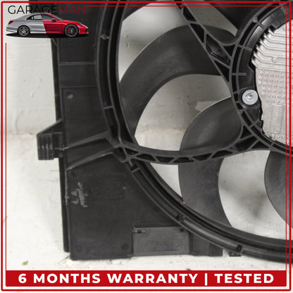 2015-2020 BMW 430i Gran Coupe Engine Radiator Cooling Fan Motor w/ Shroud 7555619 OEM