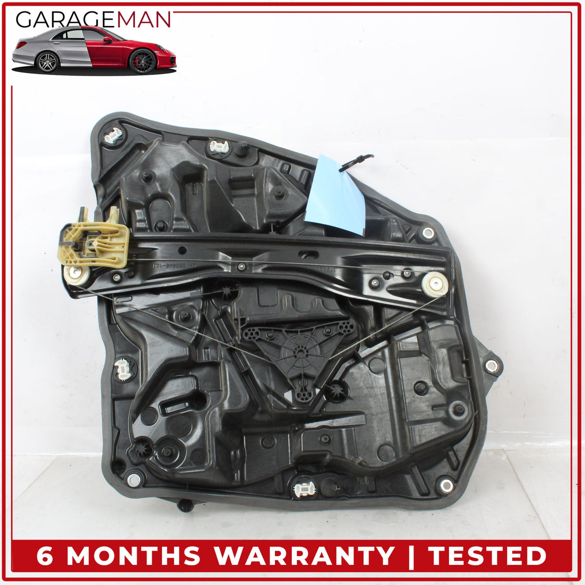 2017-2023 BMW 530e G30 Rear Left Side Window Regulator w/ Carrier 7365167 OEM