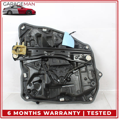 2017-2023 BMW 530e G30 Rear Left Side Window Regulator w/ Carrier 7365167 OEM