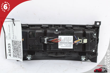 2010-2017 Mercedes-Benz E400 W207 Coupe AC Temperature Climate Control Panel 2129006727 Genuine